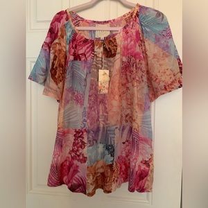 Johnny Was ESME Peasant Blouse M